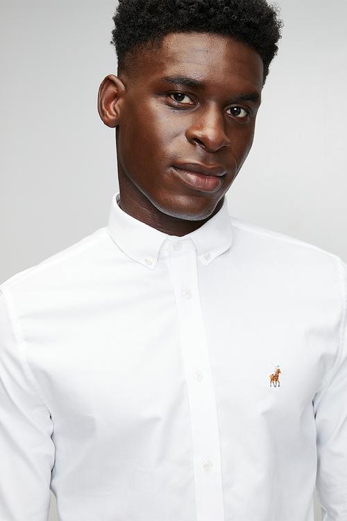 Iman Classic Oxford Long Sleeve Shirt - White