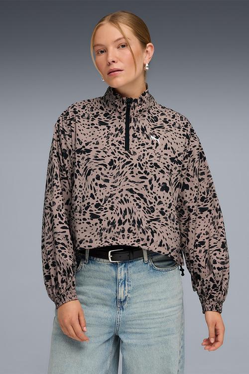 Ess Graphic Animal Relaxed Aop Woven Hal - Sandstone
