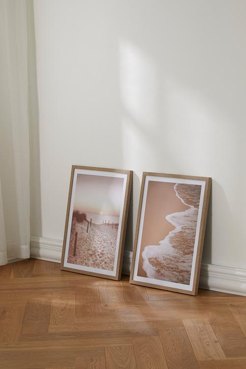 Tranquil Flow Set of 2 - Natural Frame