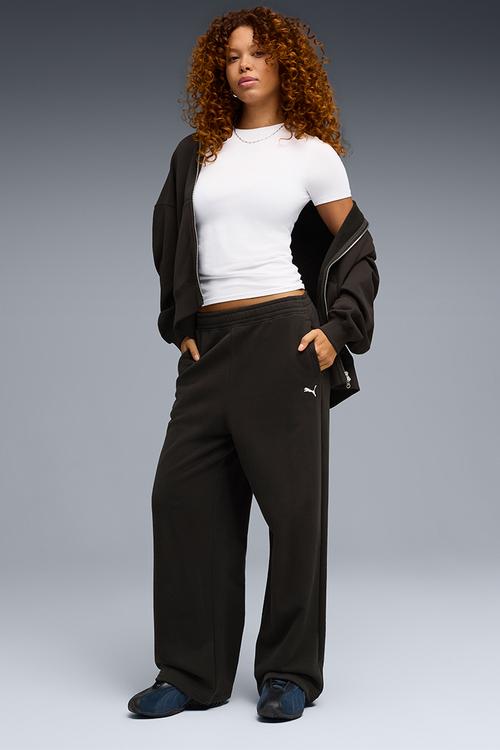 Wardrobe Ess Peach Touch Slouchy Sweatpants - Puma Black