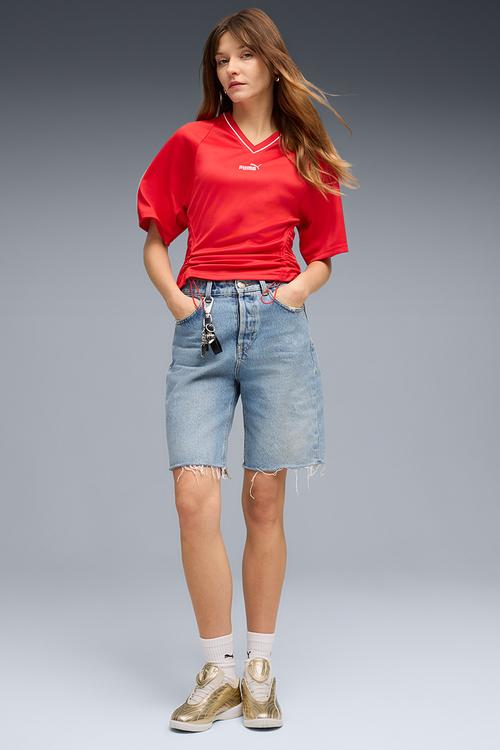 Future Puma Archive Fitted Waist Football - For All Time Red
