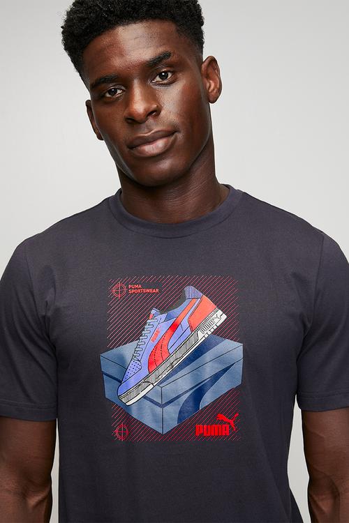 GRAPHIC Sneaker Tee - New Navy