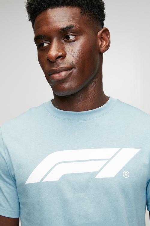 F1 ESS Logo Tee 180g - Seafoam