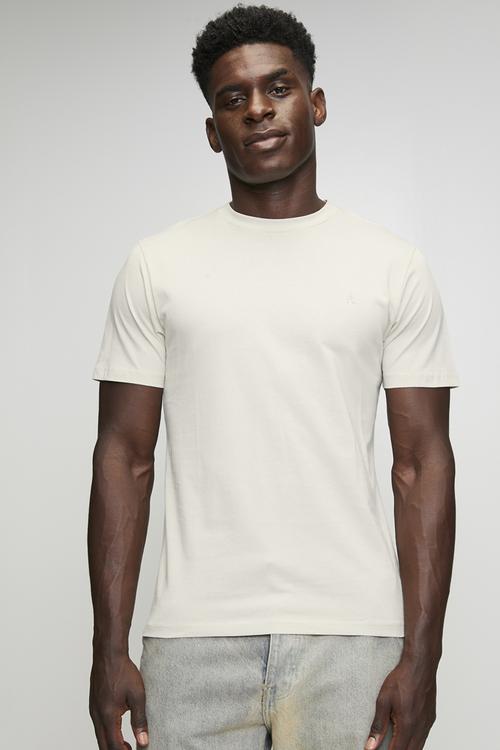 Crew-Neck Jersey T-Shirt- Neutral