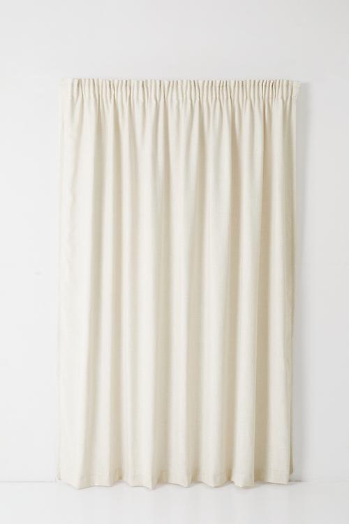 Lux Slub Lined Curtain Taped - Ivory