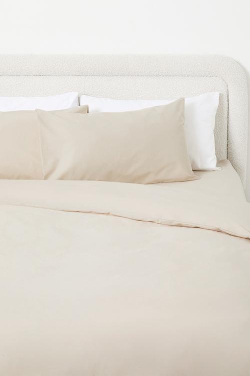 144TC 100% Cotton duvet cover set - stone