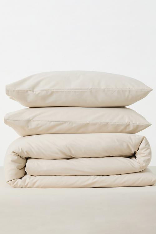 144TC 100% Cotton duvet cover set - stone