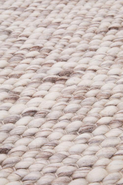 Borgen Handwoven Wool Blend Rug Oatmeal