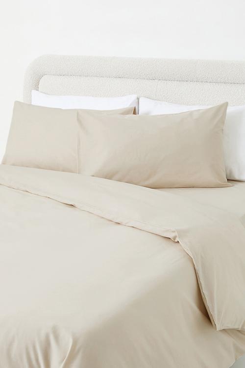 144 tc 100% cotton fitted sheet stone