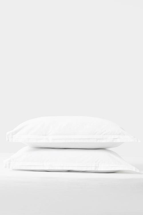 Cotton Pleated Oxford 2pk Std Pillowcase