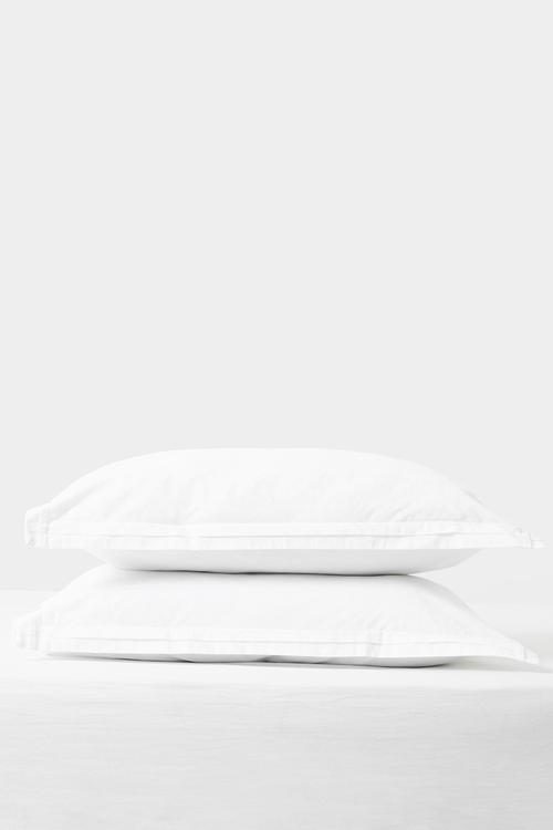 Cotton Pleated Oxford King Pillowcase.