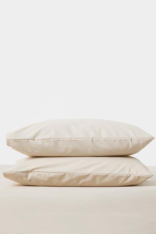 144 tc 100% cotton std 2pk pillowcase stone