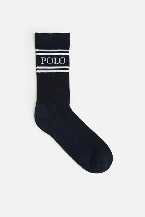 Polo Sport Logo Crew Sock – Navy