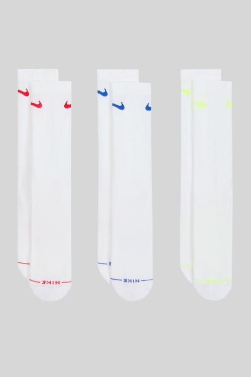 Everyday Elevated Crew Socks (3 Pairs) - White/Ass