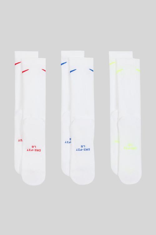 Everyday Elevated Crew Socks (3 Pairs) - White/Ass