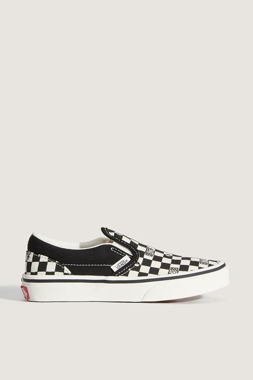 Classic slip-on - geo check black/white