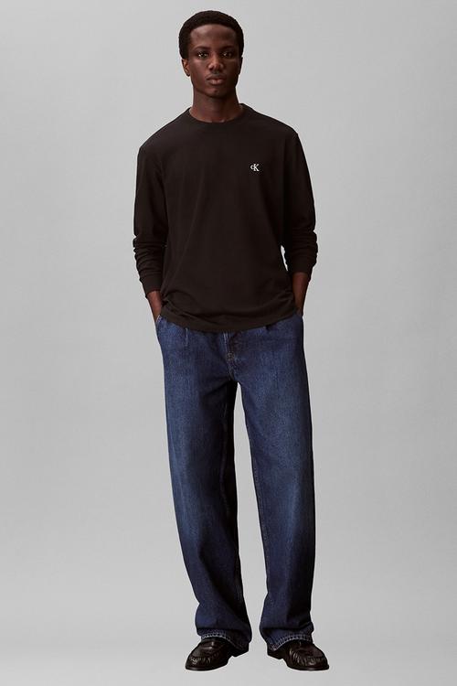 Long sleeve Easy Monogram Tee - Black
