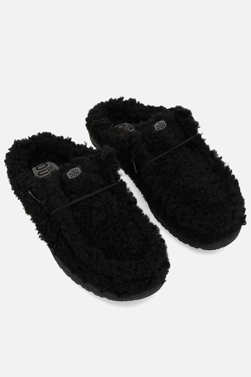 Wally Slipper - Black/Black