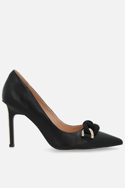 Adelaide court heel - black