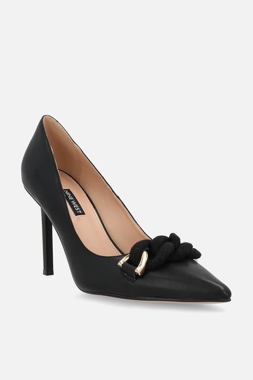 Adelaide court heel - black