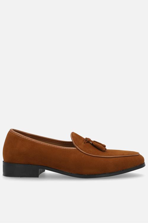 Crouch Tassel smoking slipper - brown