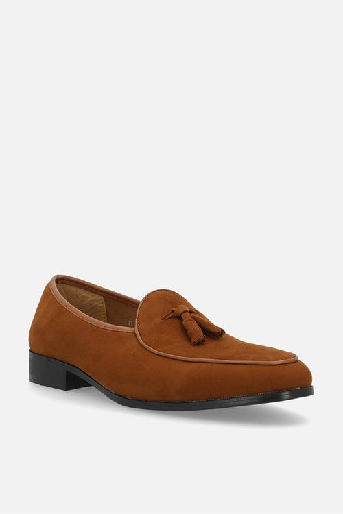 Crouch Tassel smoking slipper - brown