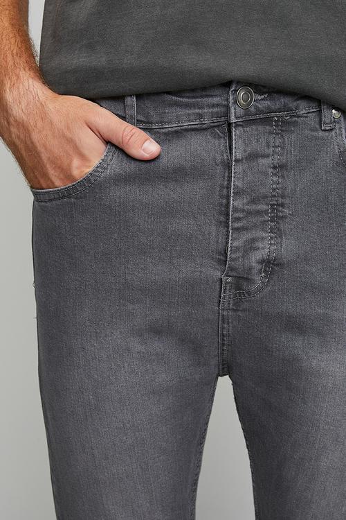 Denim Crop Skinny Fit Jean - Grey Reg Length