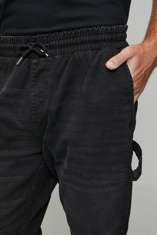 Cuffed Carpenter Denim Jean - Charcoal Regular Length