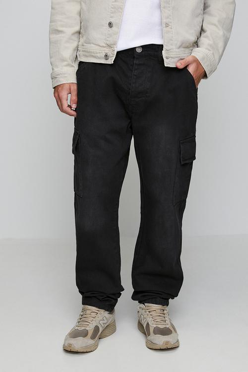 Wide Leg Denim Jean - Black Wash Regular Length