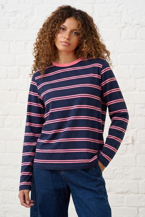 Essential Crew Neck - Ink/Pink