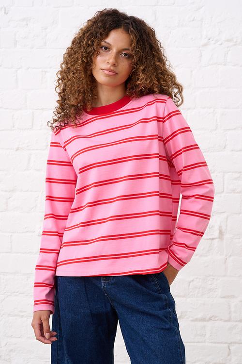 Essential Crew Neck - Pink/Red