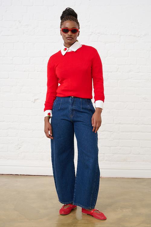 Luxe Jumper - Cherry Red
