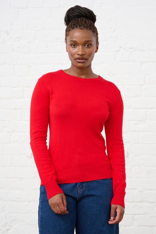 Luxe Jumper - Cherry Red