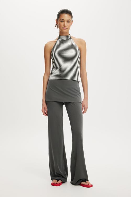 Honey skirt pant - charcoal