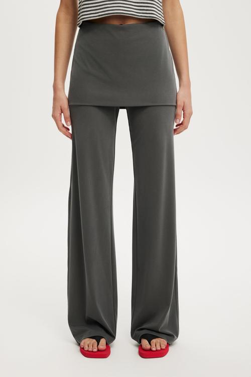 Honey skirt pant - charcoal
