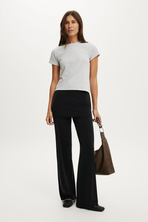Honey skirt pant - black