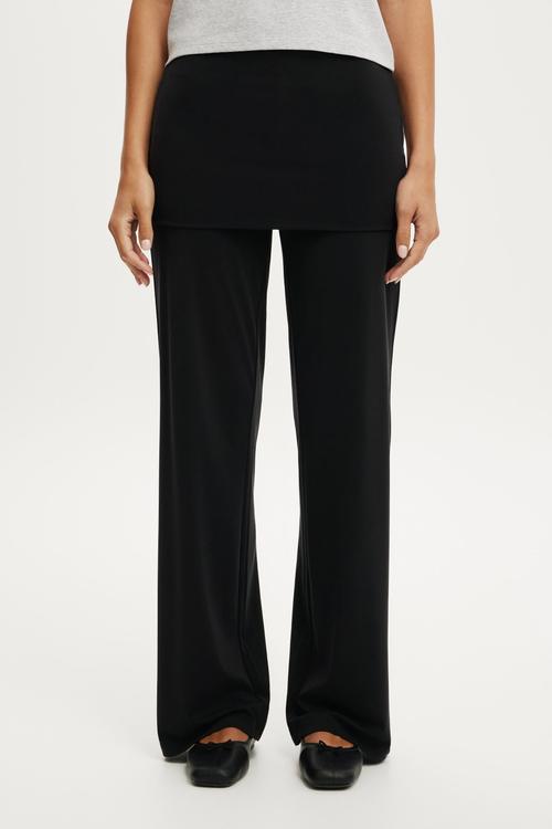 Honey skirt pant - black