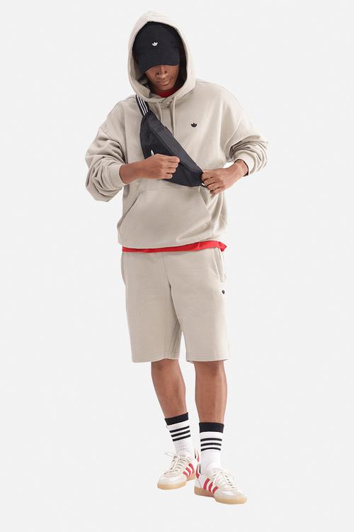 Trefoil Essentials Hoodie French Terry -  Lt Brown