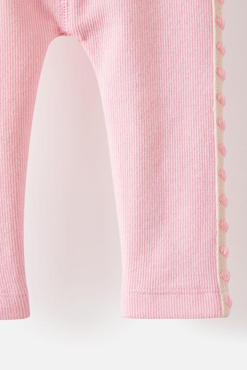 The Row Rib Skinny Legging - Blush Pink1