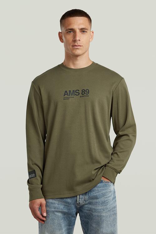Ams 89 l\s r t - shadow olive