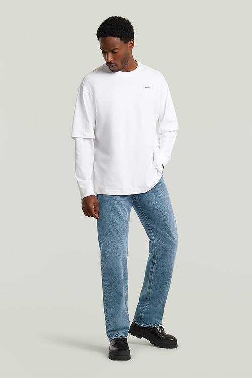 Double Sleeve Loose R T - White