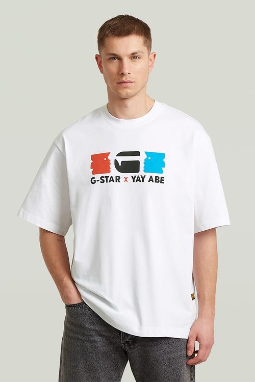 G-Star x Yay Abe boxy r t - White