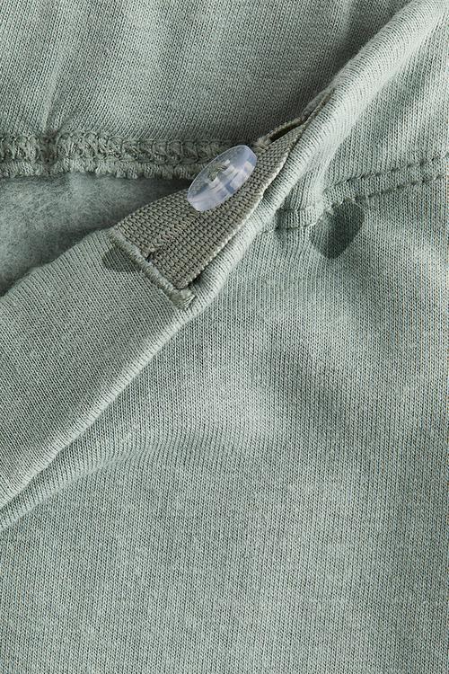 Brushed-inside leggings - dusty green hearts