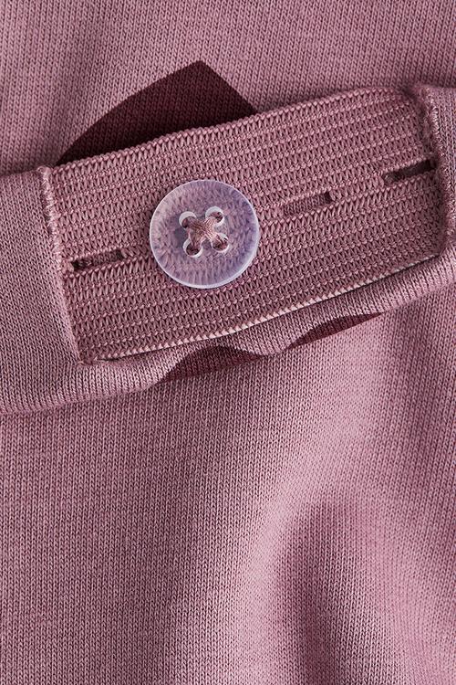 Brushed-inside leggings - dark dusty pink hearts