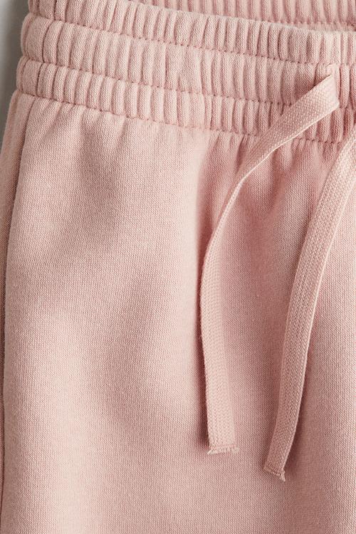 Brushed-inside joggers - powder pink