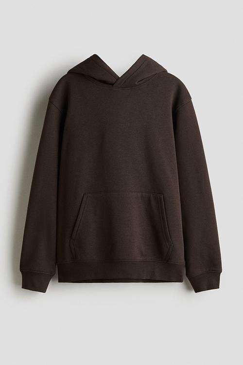Hoodie - dark brown skater