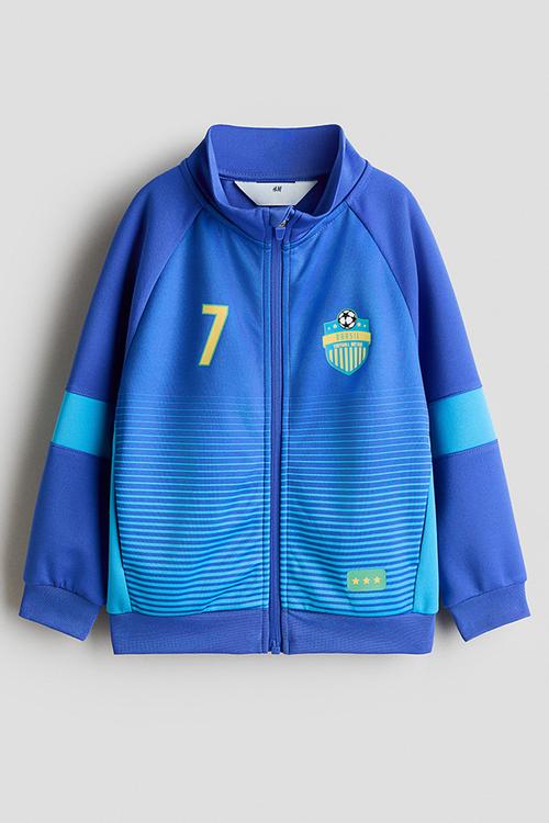 Football jacket - bright blue brasi