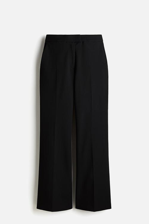 Bootcut trousers - black