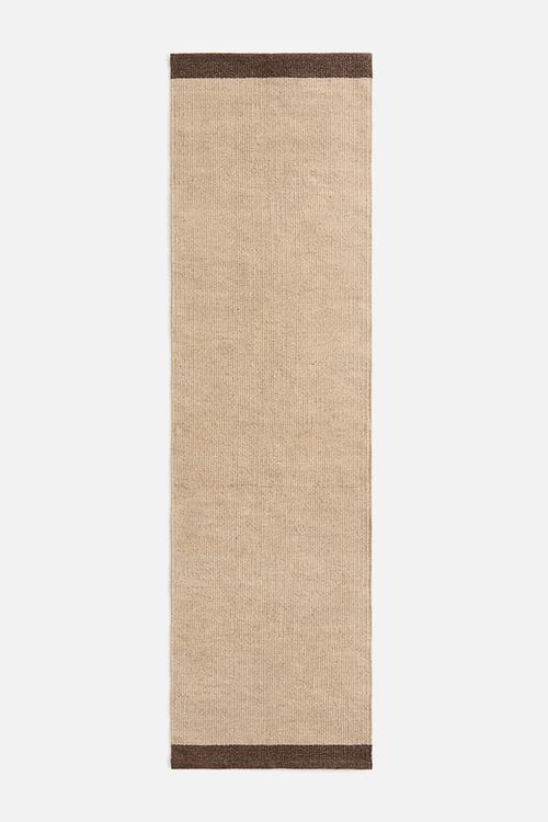 Wool-blend runner rug - beige,multi