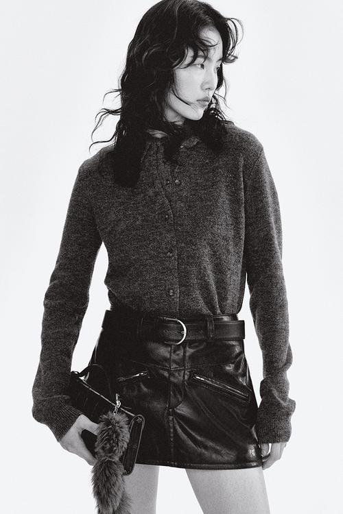 Knitted cardigan - dark grey marl 
